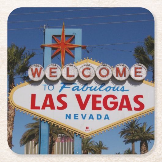 ラスベガスコースター スクエアペーパーコースター (正面)