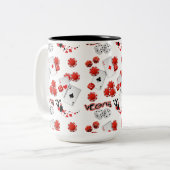 ラスベガスサイコロとチップ15 oz 2トーンマグカップ ツートーンマグカップ (正面左)