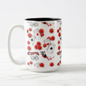 ラスベガスサイコロとチップ15 oz 2トーンマグカップ ツートーンマグカップ (左)