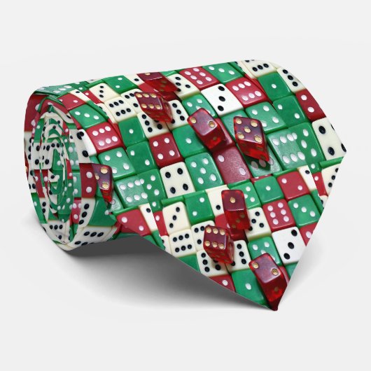 ラスベガスサイコロズプレーヤーカジノ衣服 ネクタイ (ロール)