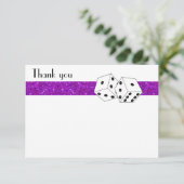 ラスベガスサイコロテーマフラットサンキューパープル サンキューカード (スタンド正面)