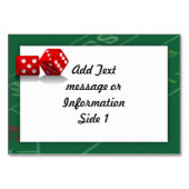 ラスベガスサイコロ付きクラップステーブル テーブルナンバー (正面)