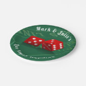 ラスベガスサイコロ付きクラップステーブル ペーパープレート (アングル)