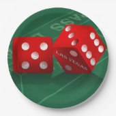 ラスベガスサイコロ付きクラップステーブル ペーパープレート (正面)