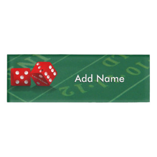 ラスベガスサイコロ付きクラップステーブル 名札