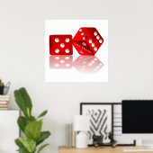 ラスベガスサイコロ ポスター (ホームオフィス)