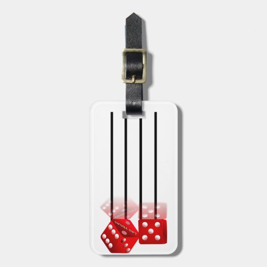 ラスベガスサイコロ ラゲッジタグ (正面縦)