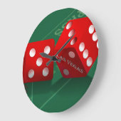 ラスベガスサイコロ ラージ壁時計 (傾斜)