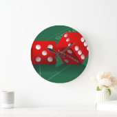 ラスベガスサイコロ ラージ壁時計 (ホーム)