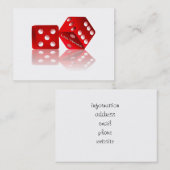 ラスベガスサイコロ 名刺 (正面/裏面)