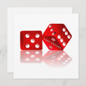 ラスベガスサイコロ 招待状 (正面/裏面)