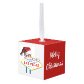 ラスベガスサインへようこそ キューブオーナメント (裏面アングル)