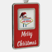 ラスベガスサインへようこそ シルバープレートフレームオーナメント (右)