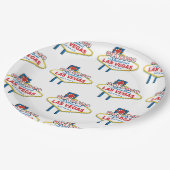 ラスベガスサインへようこそ ペーパープレート (アングル)