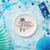 ラスベガスサインへようこそ ペーパープレート (パーティー)