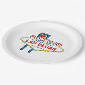 ラスベガスサインへようこそ ペーパープレート (アングル)