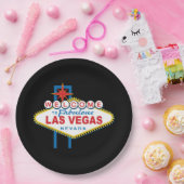 ラスベガスサインへようこそ ペーパープレート (パーティー)