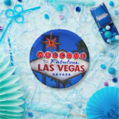 ラスベガスサインへようこそ ペーパープレート (パーティー)