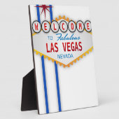 ラスベガスサインアメリカカジノ賭博ゲーム フォトプラーク (側面)