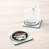 ラスベガスサインアンドツーキングストランプのポーカーチップ コースター (右側)