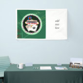 ラスベガスサインアンドツーキングストランプのポーカーチップ 横断幕 (トレードショー)