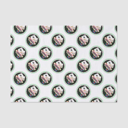 ラスベガスサインアンドツーキングストランプのポーカーチップ 薄葉紙 (正面)