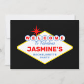 ラスベガスサインカジノバチェロレッテ 招待状 (正面)