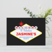 ラスベガスサインカジノバチェロレッテ 招待状 (スタンド正面)