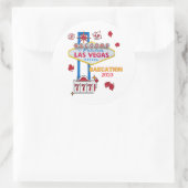 ラスベガスサインネバダベイケーショングループマッチング ラウンドシール (バッグ)