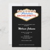 ラスベガスサインバチェロレッテ招待状 招待状 (正面)