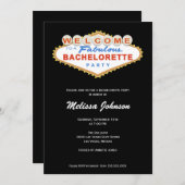 ラスベガスサインバチェロレッテ招待状 招待状 (正面/裏面)