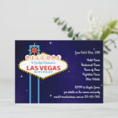 ラスベガスサインバースデーパーティー 招待状 (スタンド正面)