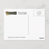 ラスベガスサインレトロネオンサイン葉書へようこそ ポストカード (裏面)