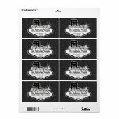 ラスベガスサインwith stars住所 シール (フルシート)