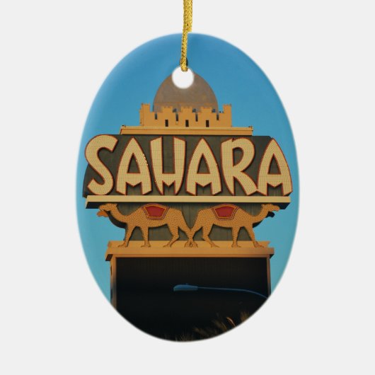 ラスベガスサハラカジノランドマークアーキテクチャ セラミックオーナメント (正面)
