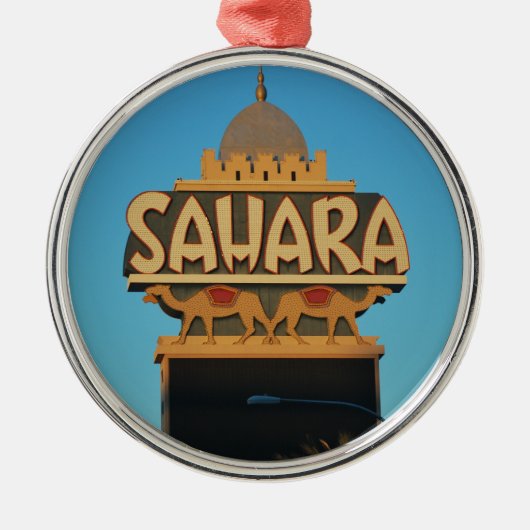 ラスベガスサハラカジノランドマークアーキテクチャ メタルオーナメント (正面)