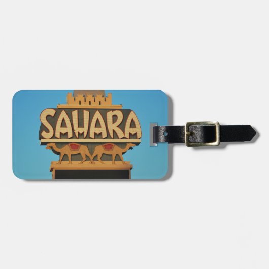 ラスベガスサハラカジノランドマークアーキテクチャ ラゲッジタグ (正面横)