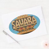 ラスベガスサハラカジノランドマークアーキテクチャ 楕円形シール (封筒)