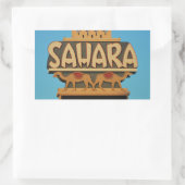 ラスベガスサハラカジノランドマークアーキテクチャ 長方形シール (バッグ)