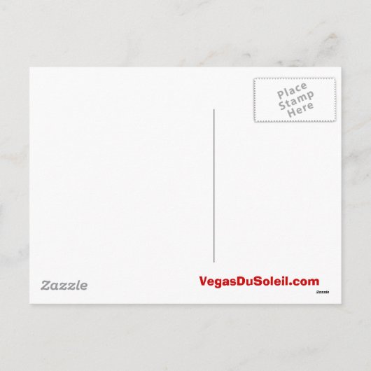 ラスベガスサンタ&ロドルフメリークリスマスポストカード シーズンポストカード (裏面)