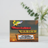 ラスベガスサンダーバードレトロネオンサイン葉書 ポストカード (スタンド正面)