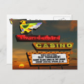 ラスベガスサンダーバードレトロネオンサイン葉書 ポストカード (正面/裏面)