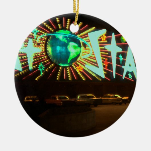 ラスベガスサーカ1959スターダストホテルネオンサイン セラミックオーナメント (正面)