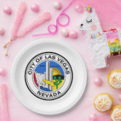 ラスベガスシティシール（ネバダ） ペーパープレート (パーティー)