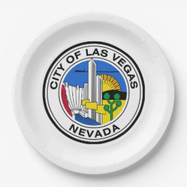 ラスベガスシティシール（ネバダ） ペーパープレート