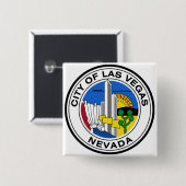 ラスベガスシティシール(ネバダ) 缶バッジ (正面&裏面)