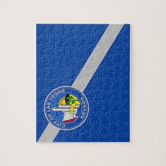 ラスベガスシティ国旗を持つパズル ジグソーパズル (縦)