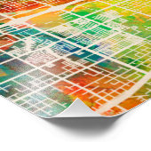 ラスベガスシティ通りマップ フォトプリント            (角)