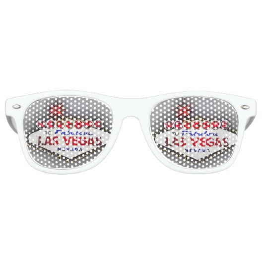 ラスベガスシルバーグレイ レトロサングラス (正面)