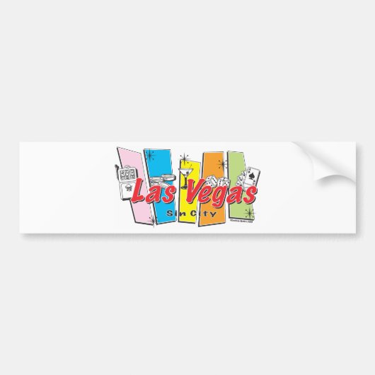 ラスベガスシンシティ バンパーステッカー (正面)